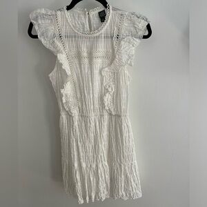 Ruffle White Dress